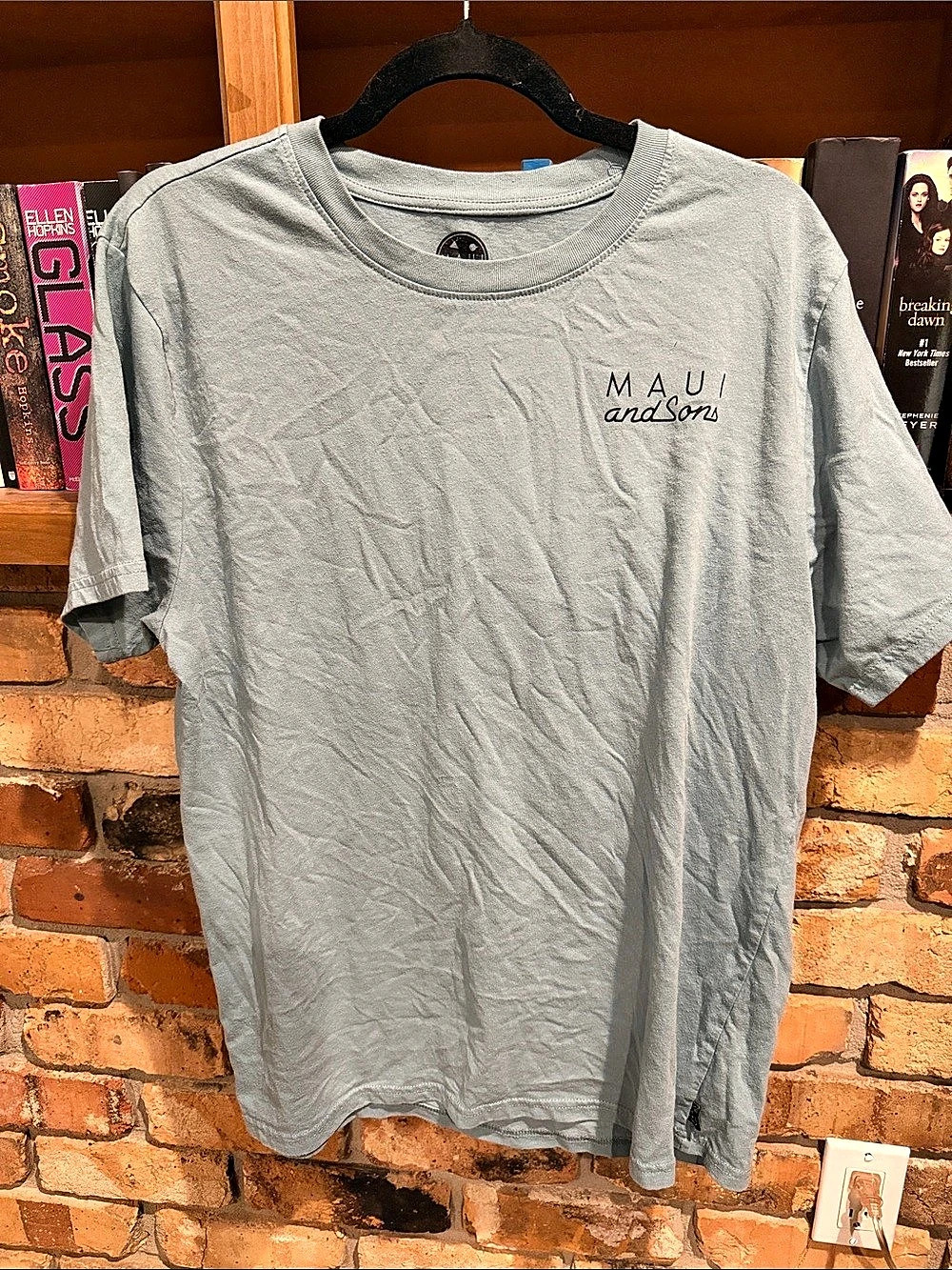 Maui and Sons Graphic Tee in Gray Large Like New Sz large